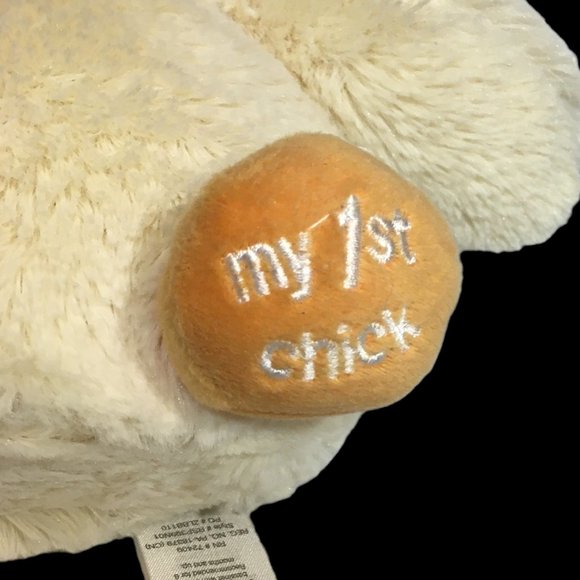 Rene Rofe Baby My First Chick Soft Plush Bon Bebe Duck Duckling NWT Tags RARE 7" - Picture 10 of 12